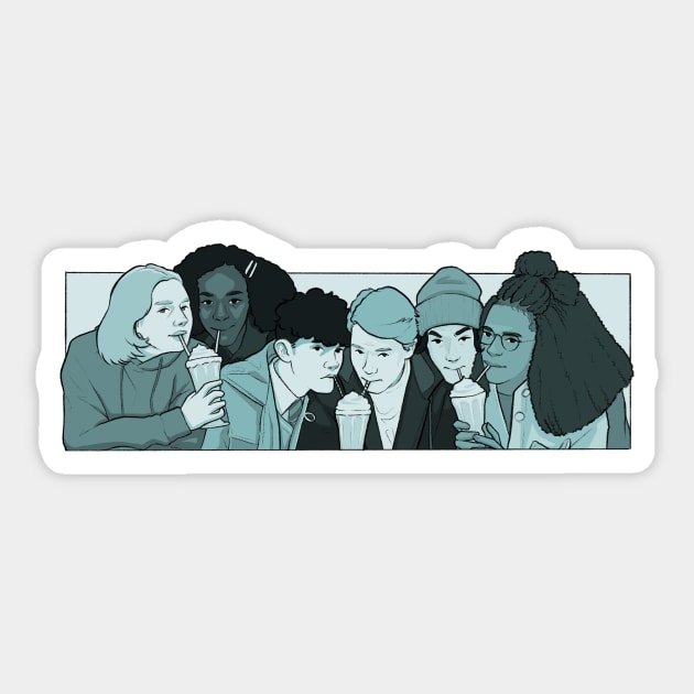 Heartstopper Crew comic style drawing Sticker by daddymactinus